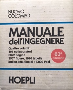 Manuale dell ingegnere Nuovo Colombo HOEPLI